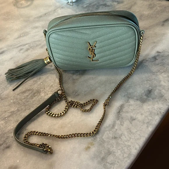 Elms Sage Cross Body Bag Yves Saint Laurent Bags Ysl Mini Lou Bag